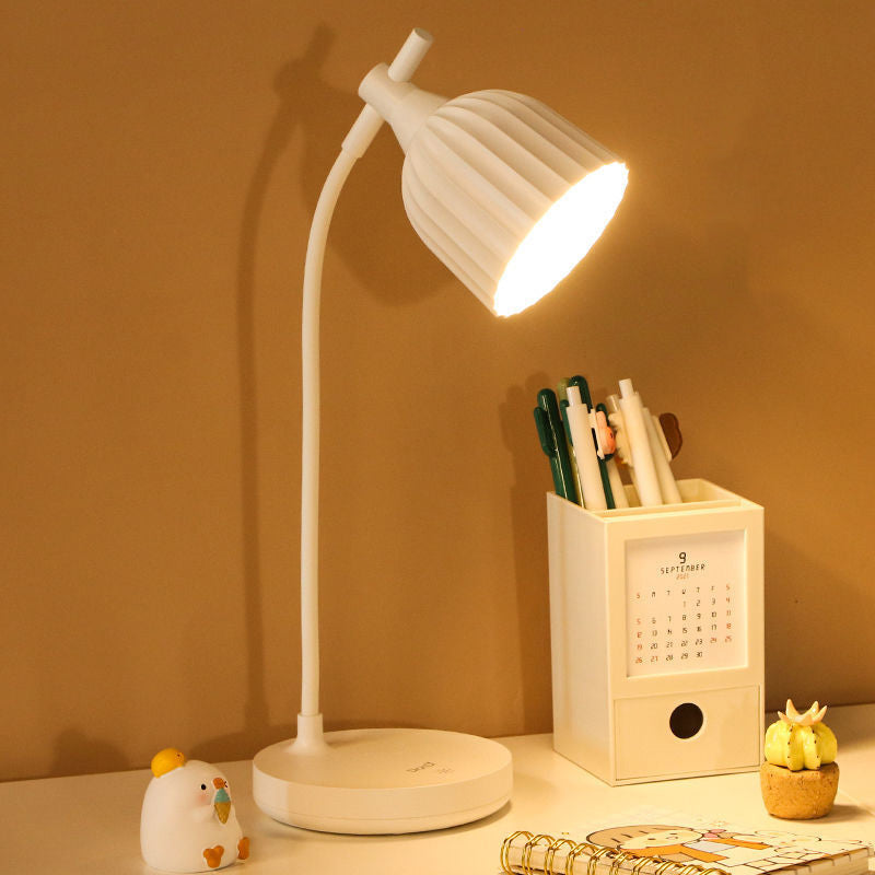 Adjustable LED Desk Lamp with Dimmer | Modern Minimalist Task Lighting for Home Office & Bedside | Touch Control Reading Light