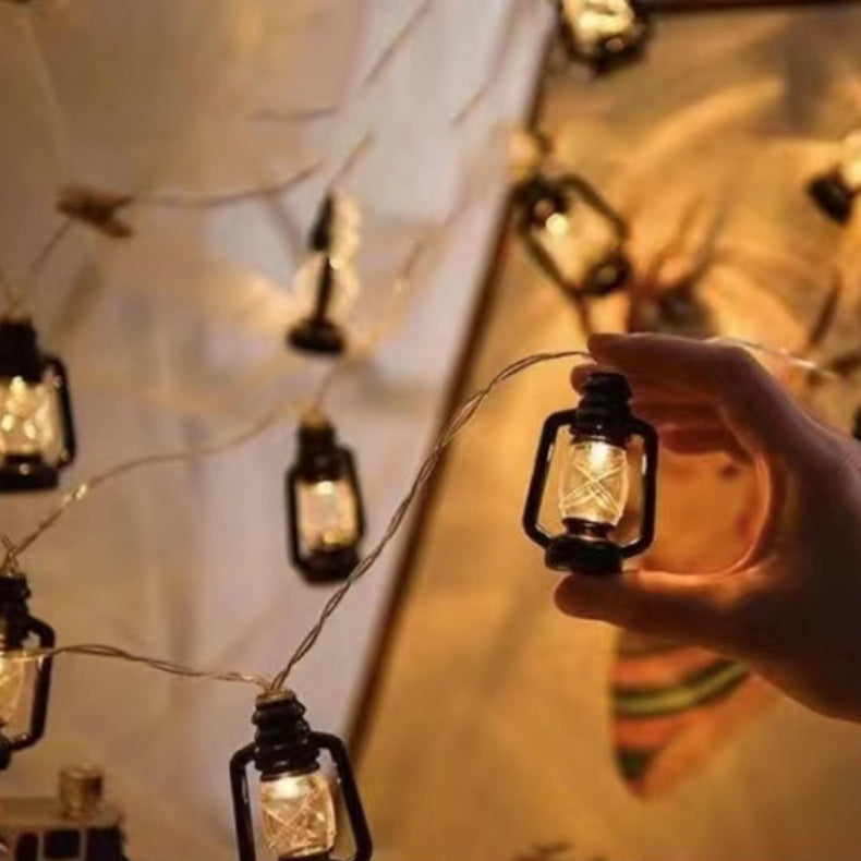 Vintage Festoon String Lights for Outdoor Patio Garden Party Decor, Solar Battery USB Powered LED Strand with 10-100 Warm White Bulbs