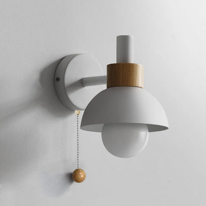 Modern Sconce Light 6 Inch Metal & Glass LED Accent Fixture for Bedrooms Living Rooms Hallways Hardwired E26 Socket Multicolor Contemporary