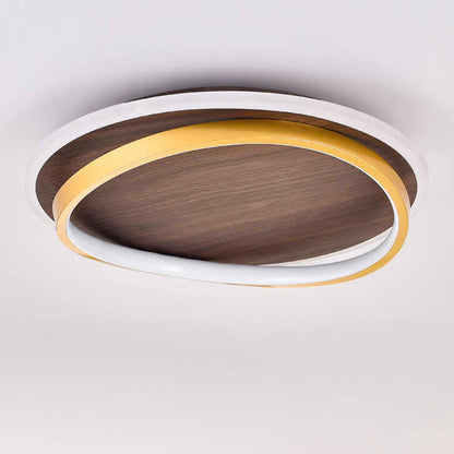 Outdoor Ceiling Light Fixture 18.5 in Gold Finish Hardwired LED Wall Mount for Patio Deck Garden Fence Weather Resistant Contemporary Lighti