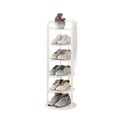 Round Multi-Tier Vertical Shoe Organizer Stand – Space-Saving Entryway & Closet Storage Rack for Bedroom, Hallway & Wardrobe – Slim