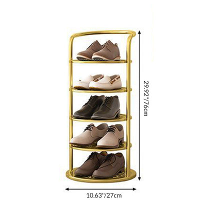 Vertical Footwear Organizer Rack Multi-Level Steel Frame Tower for Hallway Closet Bedroom Entryway Organization