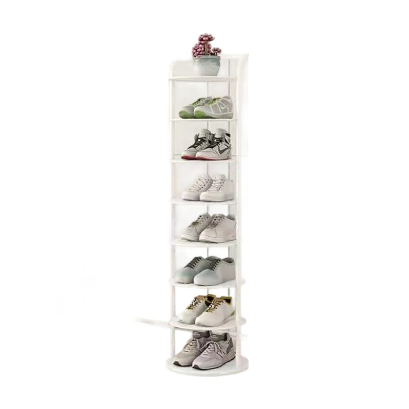 Vertical Footwear Organizer Rack Multi-Level Steel Frame Tower for Hallway Closet Bedroom Entryway Organization