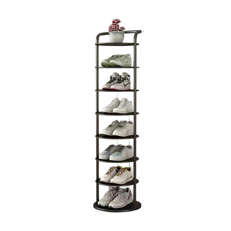 Vertical Footwear Organizer Rack Multi-Level Steel Frame Tower for Hallway Closet Bedroom Entryway Organization
