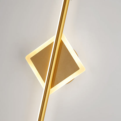 Modern LED Wall Sconce Round or Square Metal Bathroom Vanity Light Fixture with Silicone Diffuser