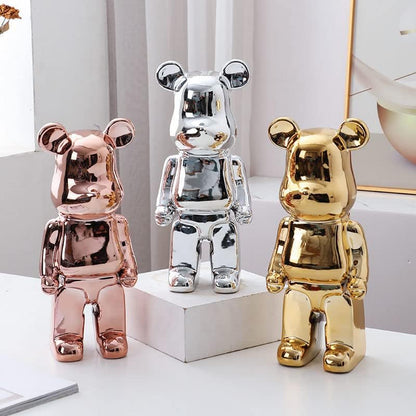 Resin Wildlife Figurine 11 Inches Tall Contemporary Animal Accent for Desk Shelf Entry Table Home Office Décor Modern Minimalist Art Statue