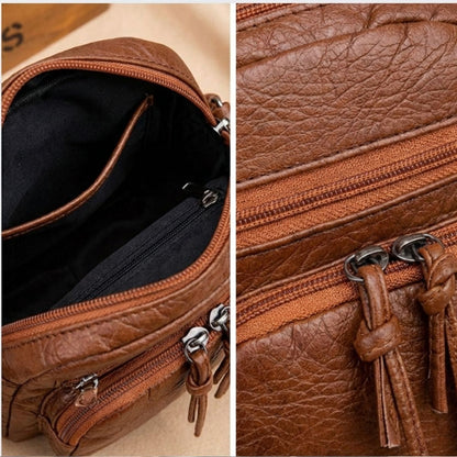 Compact Crossbody Handbag for Women – Genuine Leather Small Purse with Adjustable Strap for Everyday Use, Travel & Evening – Lightweight