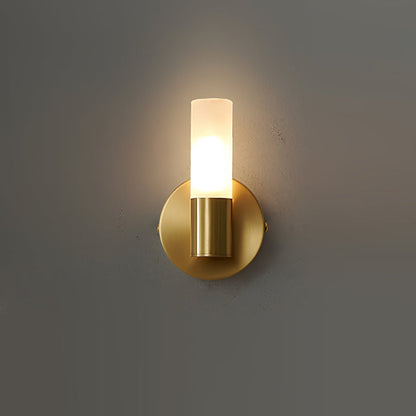 Applique murale moderne avec éclairage LED basse consommation pour chambre, couloir et salon | Luminaire d'intérieur classique en métal et verre