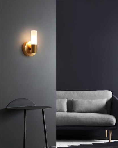 Applique murale moderne avec éclairage LED basse consommation pour chambre, couloir et salon | Luminaire d'intérieur classique en métal et verre