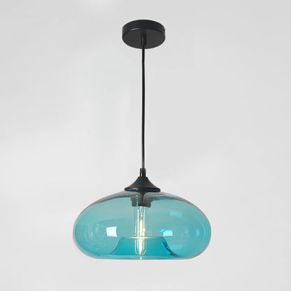 Transparent Glass Drop Fixture 11 Inch E26 E27 Socket Overhead Lighting for Kitchen Island Dining Table Breakfast Nook Entryway Foyer