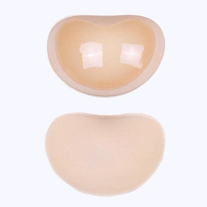 Swimsuit Insert Pads with Adhesive Back for Bikini Tops & Bras | Waterproof Push-Up Foam Enhancers for Women | Reusable Breathable Cups