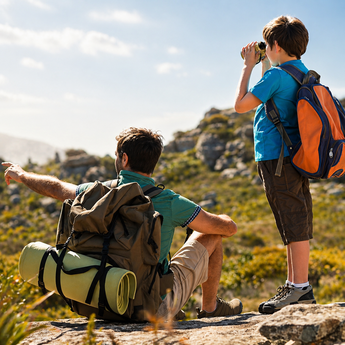 Équipement d'aventure pour enfants | Jumelles à vision nocturne avec lampe escamotable | Design compact pour l'exploration en plein air