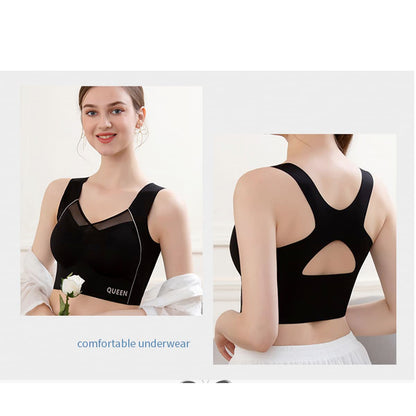 Wireless Full Coverage Support Bra with Cushioned Straps & Seamless Lift for All-Day Comfort