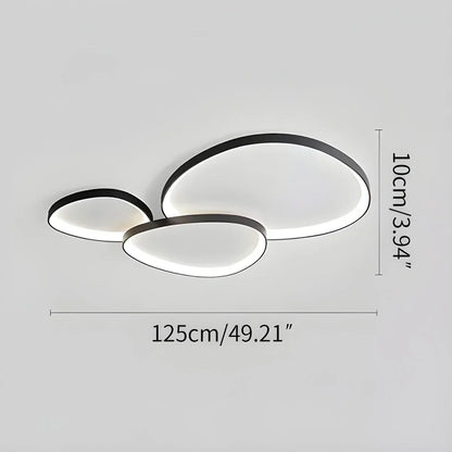 Plafonnier LED encastré avec variateur à distance et contrôle de la température de couleur pour chambre, couloir, salon – Écoénergétique