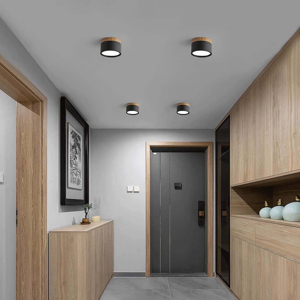 Flush Mount LED Ceiling Spot Light – Modern Aluminum Cylinder Downlight for Hallways, Bedrooms & Living Rooms – Ultra-Slim Recessed Style