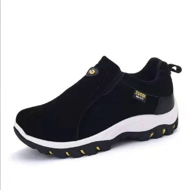 Men's Slip-On Hiking Shoes with High-Traction Sole - Rugged Outdoor Walking Sneakers for Trails & Travel
