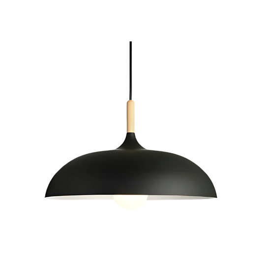 Suspension luminaire en bois et fer, diamètre de 14 à 24 pouces, pour îlot de cuisine ou table à manger, style minimaliste moderne, douille E27, hauteur de câble réglable