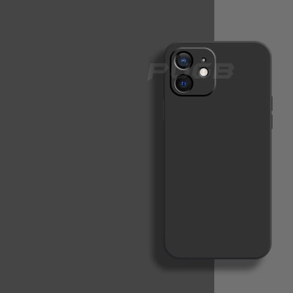 Soft Silicone iPhone Case for 11, 12, 13 Series – Slim Matte Grip Protection with Raised Edges and Full Camera Cover for Everyday Carry