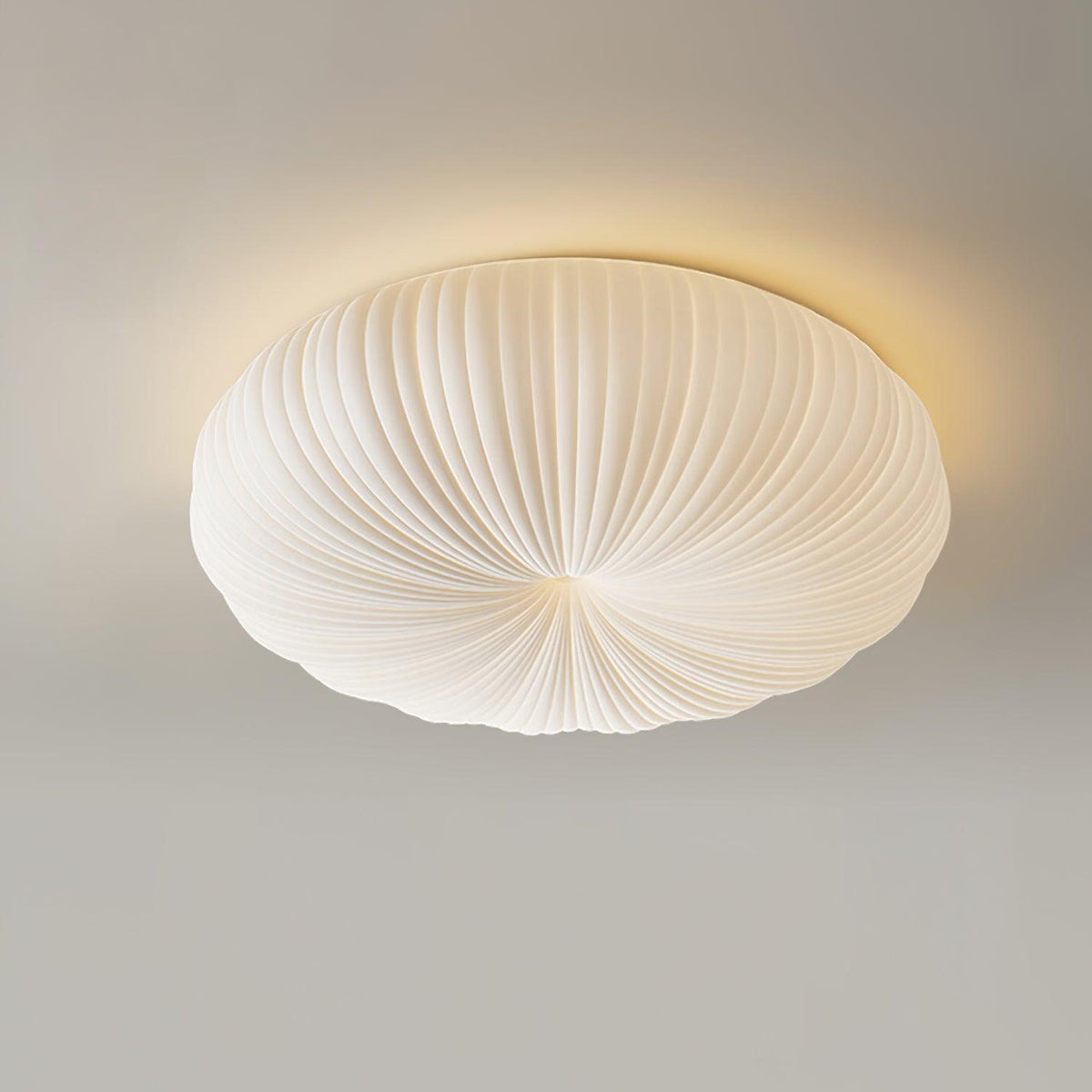 LED Flush Mount Ceiling Fixture White Acrylic 18 in Dimmable Remote Control for Bedroom Living Room Hallway Modern Low Profile Indoor Lighti