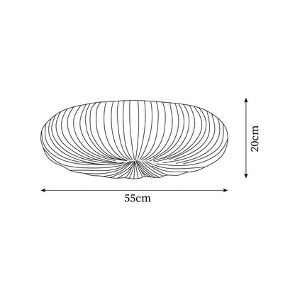 Plafonnier LED rond encastré avec télécommande, blanc, 22 pouces, intensité variable, pour chambre, salon, cuisine, luminaire moderne extra-plat