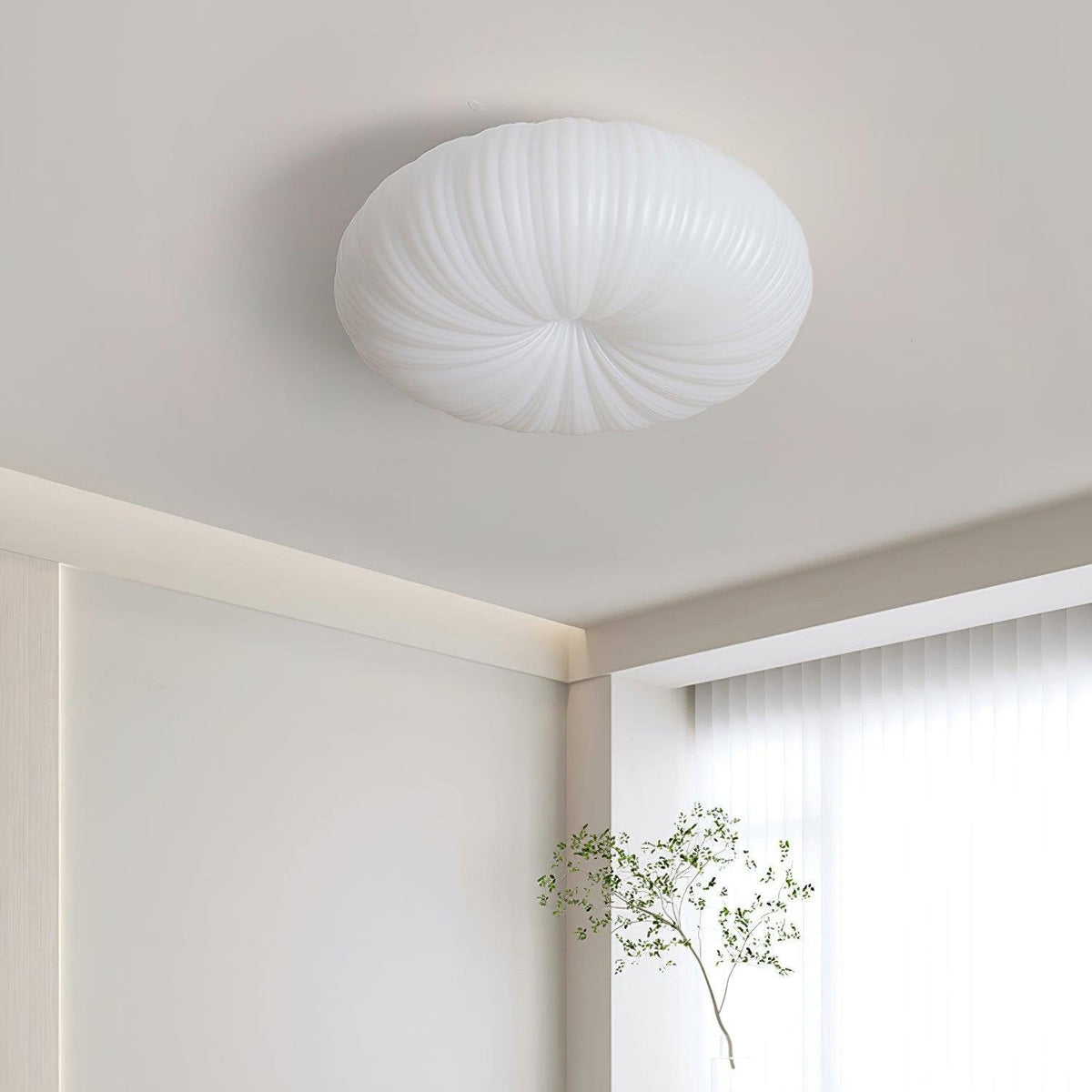 Plafonnier LED rond encastré avec télécommande, blanc, 22 pouces, intensité variable, pour chambre, salon, cuisine, luminaire moderne extra-plat