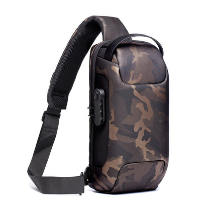 Ortekor Ortekor | Sac à bandoulière noir en matériau imperméable et fermeture antivol | Design élégant pour un usage quotidien