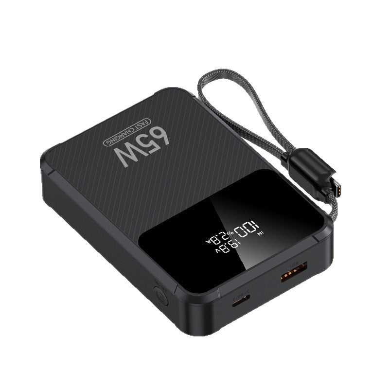 Portable Power Bank with 65W Fast Charging & Digital Display | Multi-Device Charging Solution