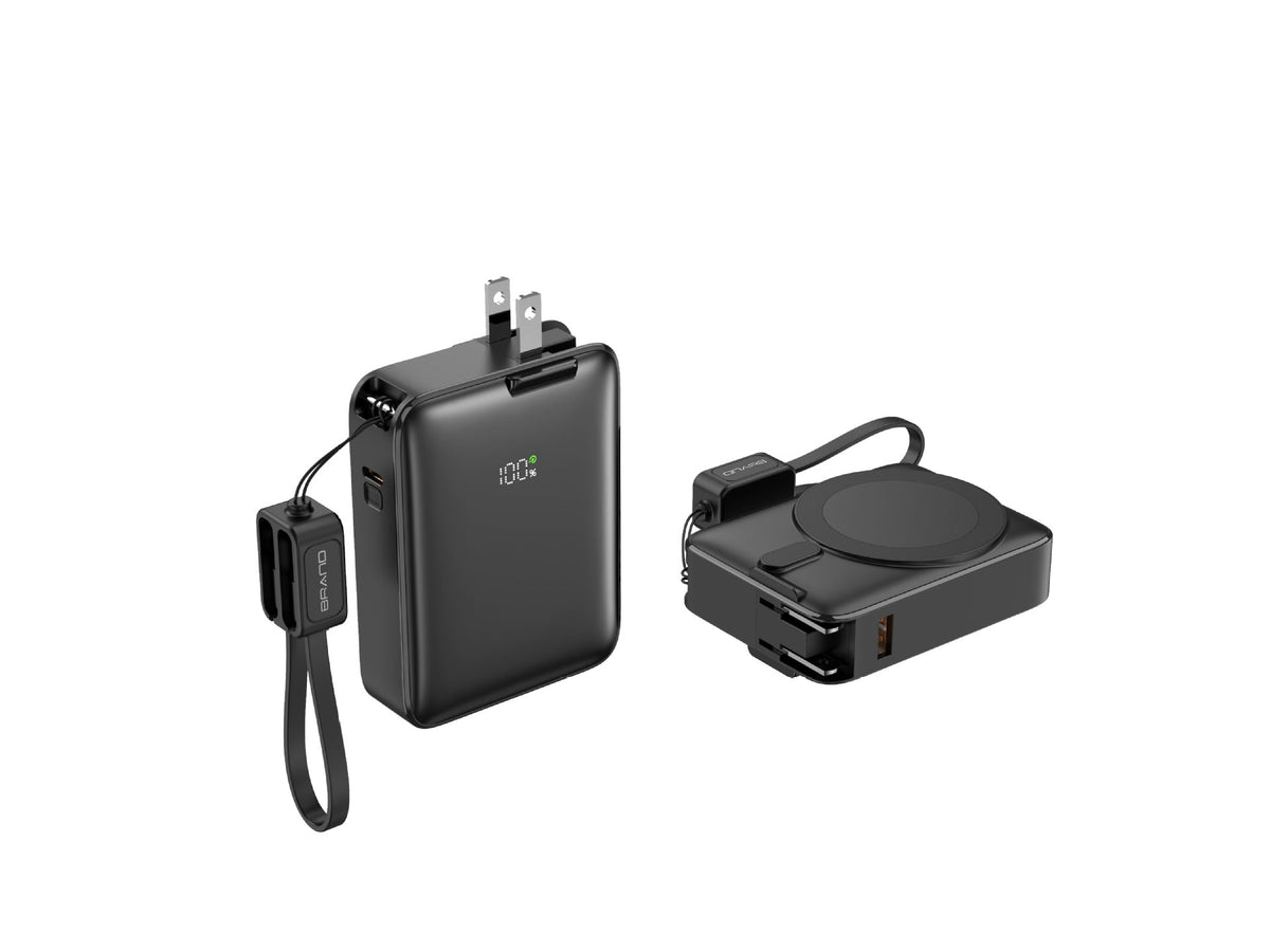 Portable Power Bank with Magnetic Charger & LED Display | Efficient Charging for On-the-Go