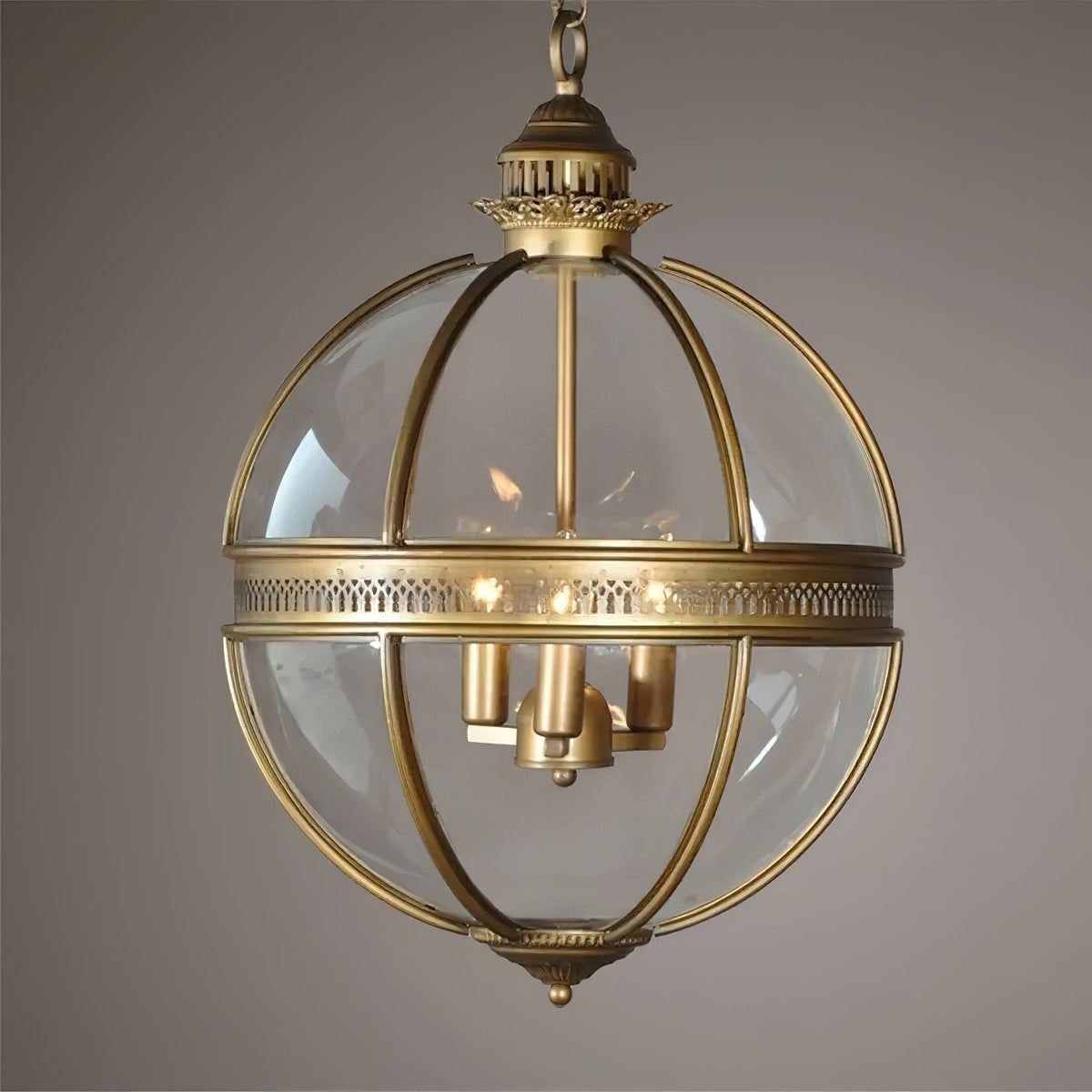 Plafonnier avec abat-jour en verre sphérique, douille E12, raccordement filaire, luminaire suspendu pour table de salle à manger, îlot de cuisine, coin-repas, style ferme moderne