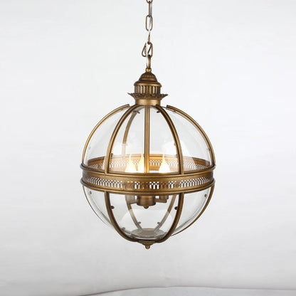 Plafonnier avec abat-jour en verre sphérique, douille E12, raccordement filaire, luminaire suspendu pour table de salle à manger, îlot de cuisine, coin-repas, style ferme moderne