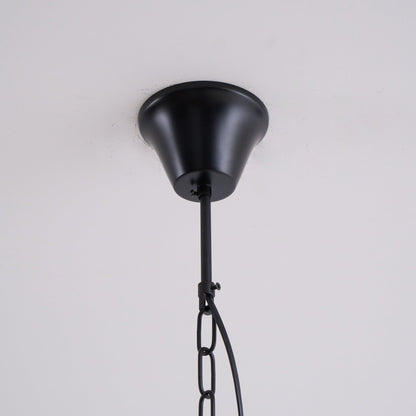 Plafonnier avec abat-jour en verre sphérique, douille E12, raccordement filaire, luminaire suspendu pour table de salle à manger, îlot de cuisine, coin-repas, style ferme moderne