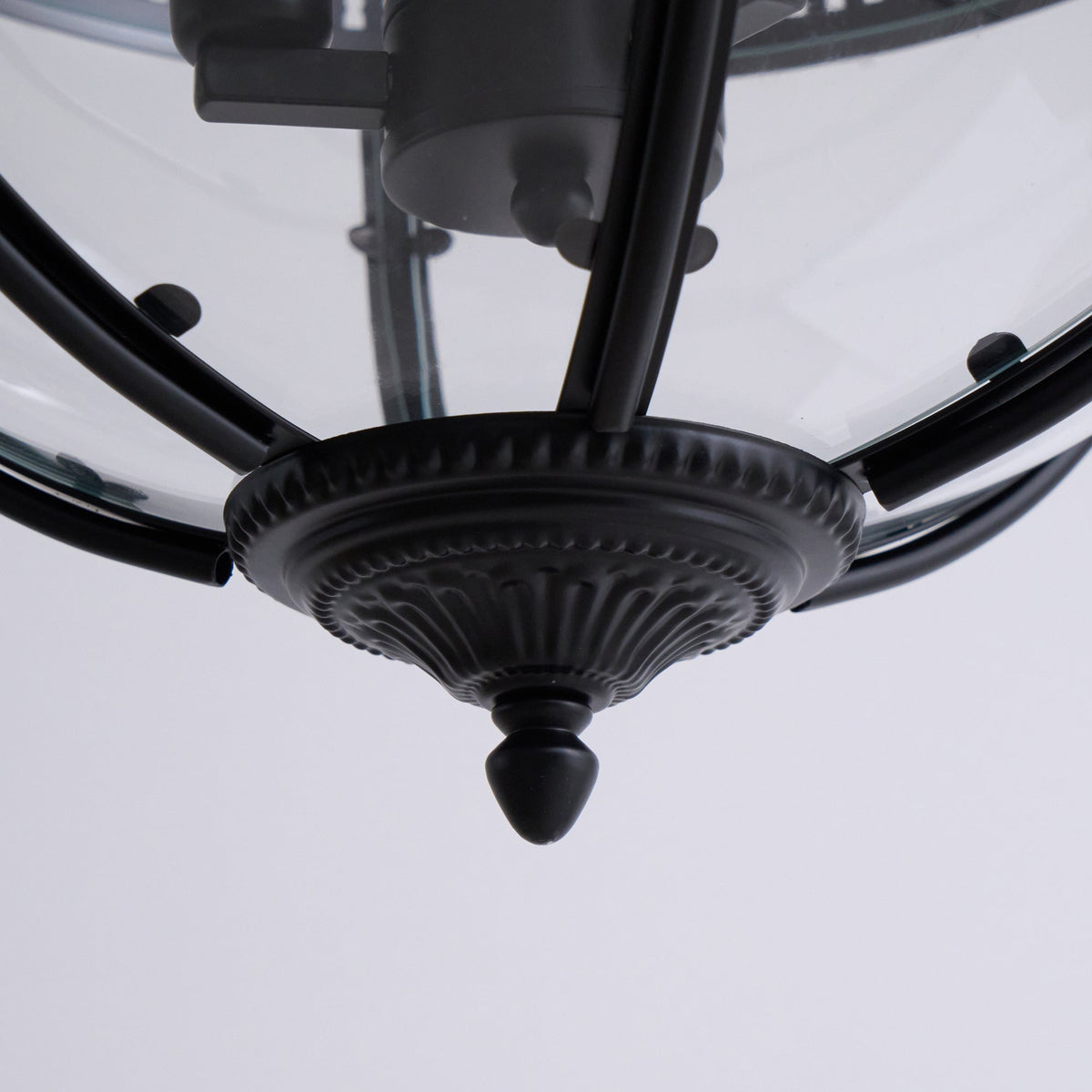 Plafonnier avec abat-jour en verre sphérique, douille E12, raccordement filaire, luminaire suspendu pour table de salle à manger, îlot de cuisine, coin-repas, style ferme moderne