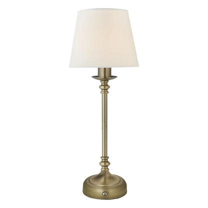 BrassLume | Portable LED Touch Table Lamp with 3-Stage Dimmer | Elegant Design for Versatile Lighting