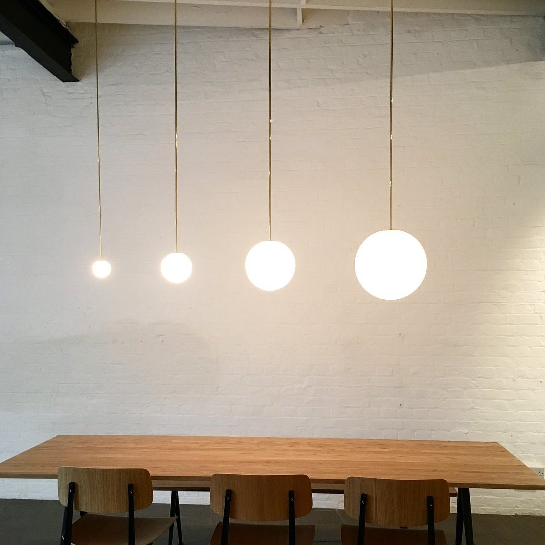 Frosted Globe Ceiling Light Brass Finish for Dining Room Bedroom Hallway Modern Suspended Fixture Soft Diffused Glow LED Compatible