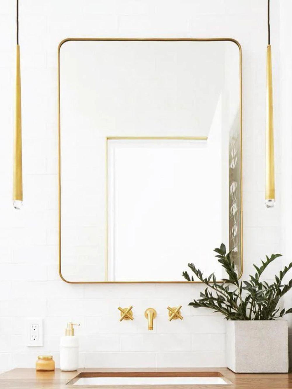 Applique murale LED conique en laiton, 15 po, liseuse verticale, éclairage de chevet et de couloir, luminaire moderne minimaliste en métal pour chambre à coucher