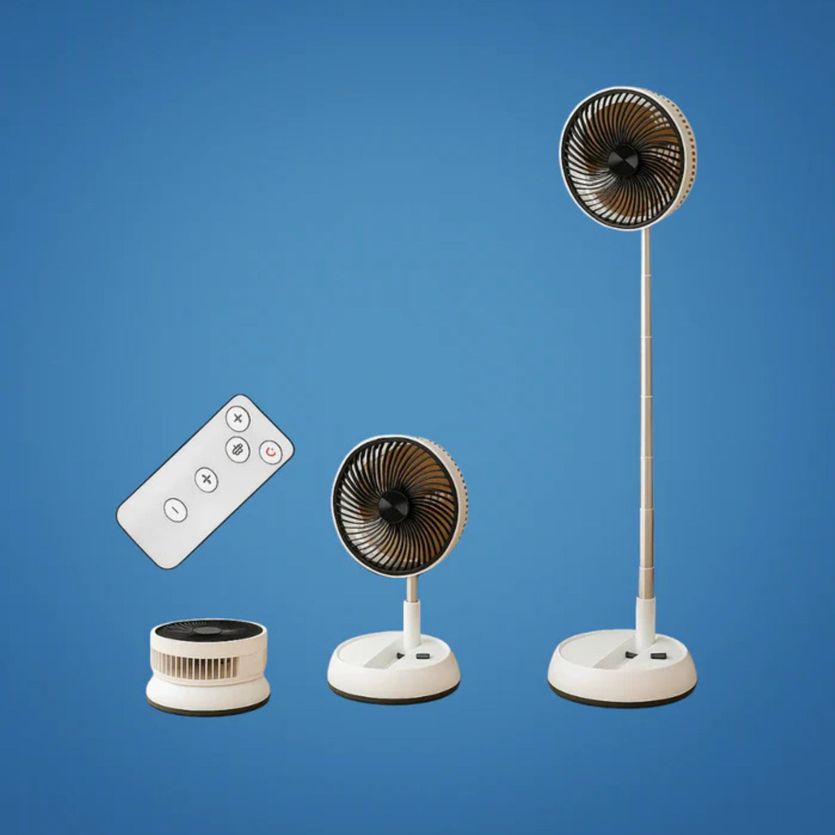 BreezeFold | Oscillating Fan with Remote Control & Adjustable Speed | Lightweight Design for Home & Outdoor Use