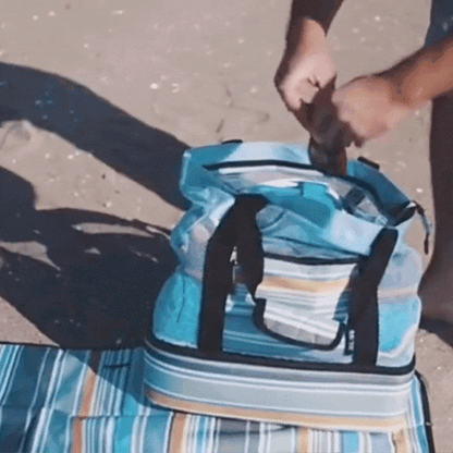 Ortekor Summer Bag | Lightweight Mesh Tote with Integrated Cooling Compartment | Perfect for Beach and Picnics