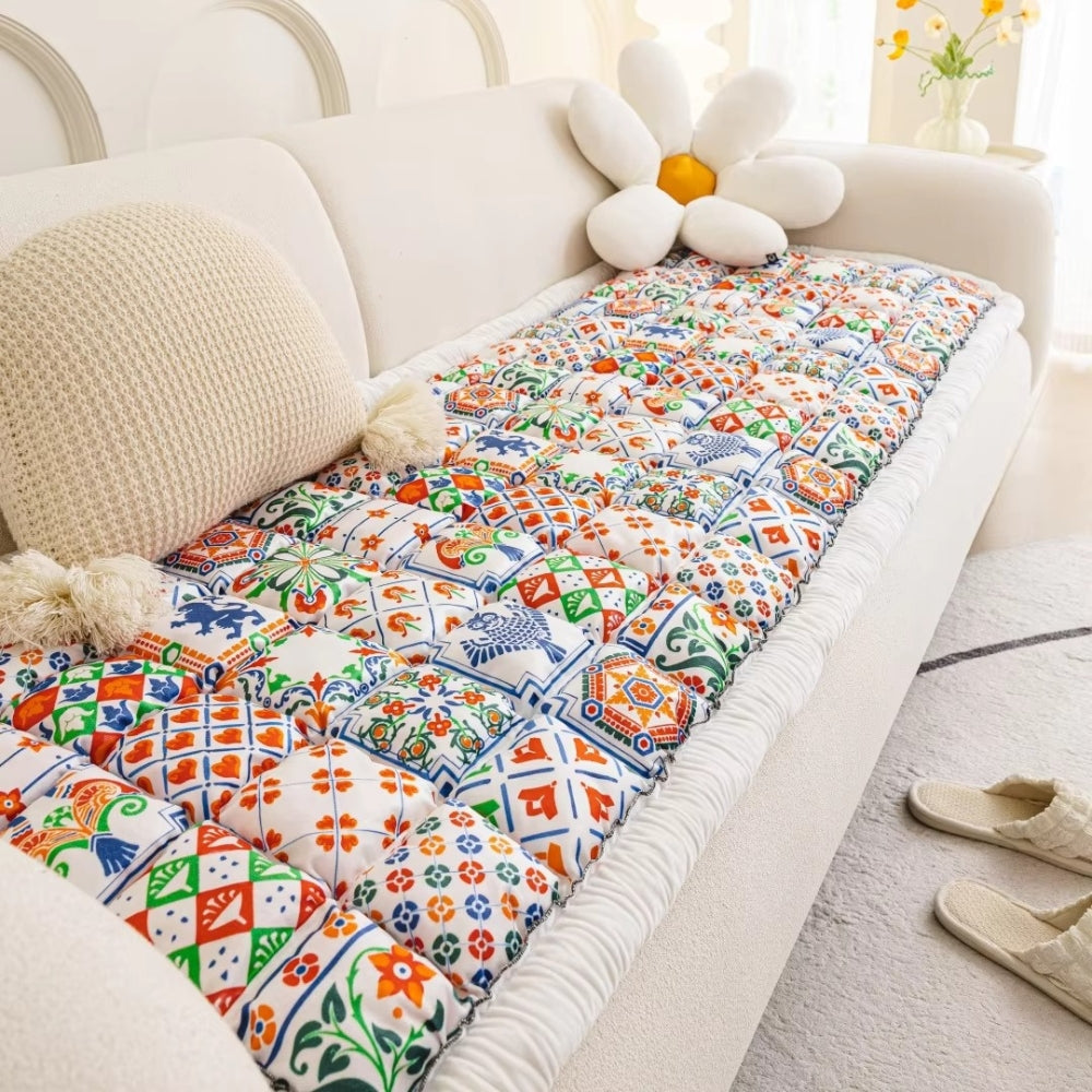 Breeze Sofa Cover - Extra-Thick Microfiber, Bohemian Style