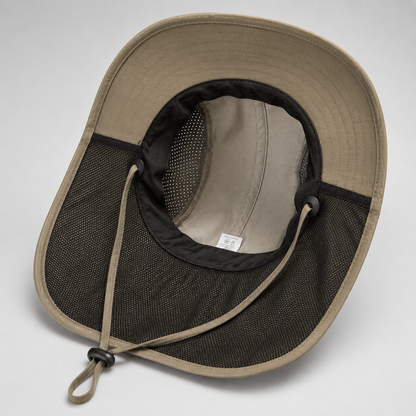 Chapeau de soleil à large bord avec protection de nuque complète et indice UPF 50+ pour hommes et femmes – Couvre-chef d'extérieur à séchage rapide