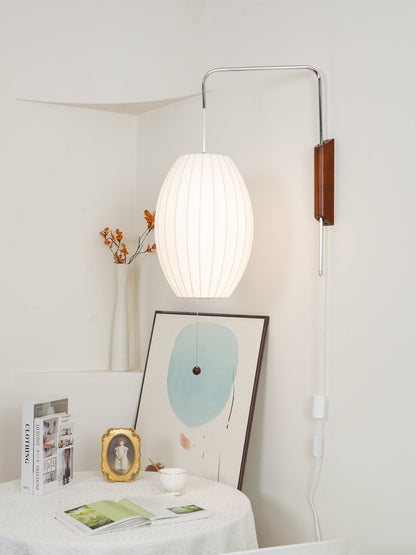 Modern Sconce Light Fixture with Walnut Accent for Bedroom Reading Nook Hallway 11x16 inch Wall Mount LED Compatible