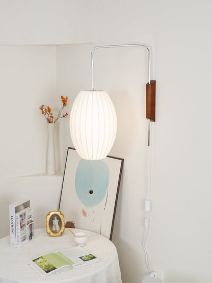 Modern Sconce Light Fixture with Walnut Accent for Bedroom Reading Nook Hallway 11x16 inch Wall Mount LED Compatible