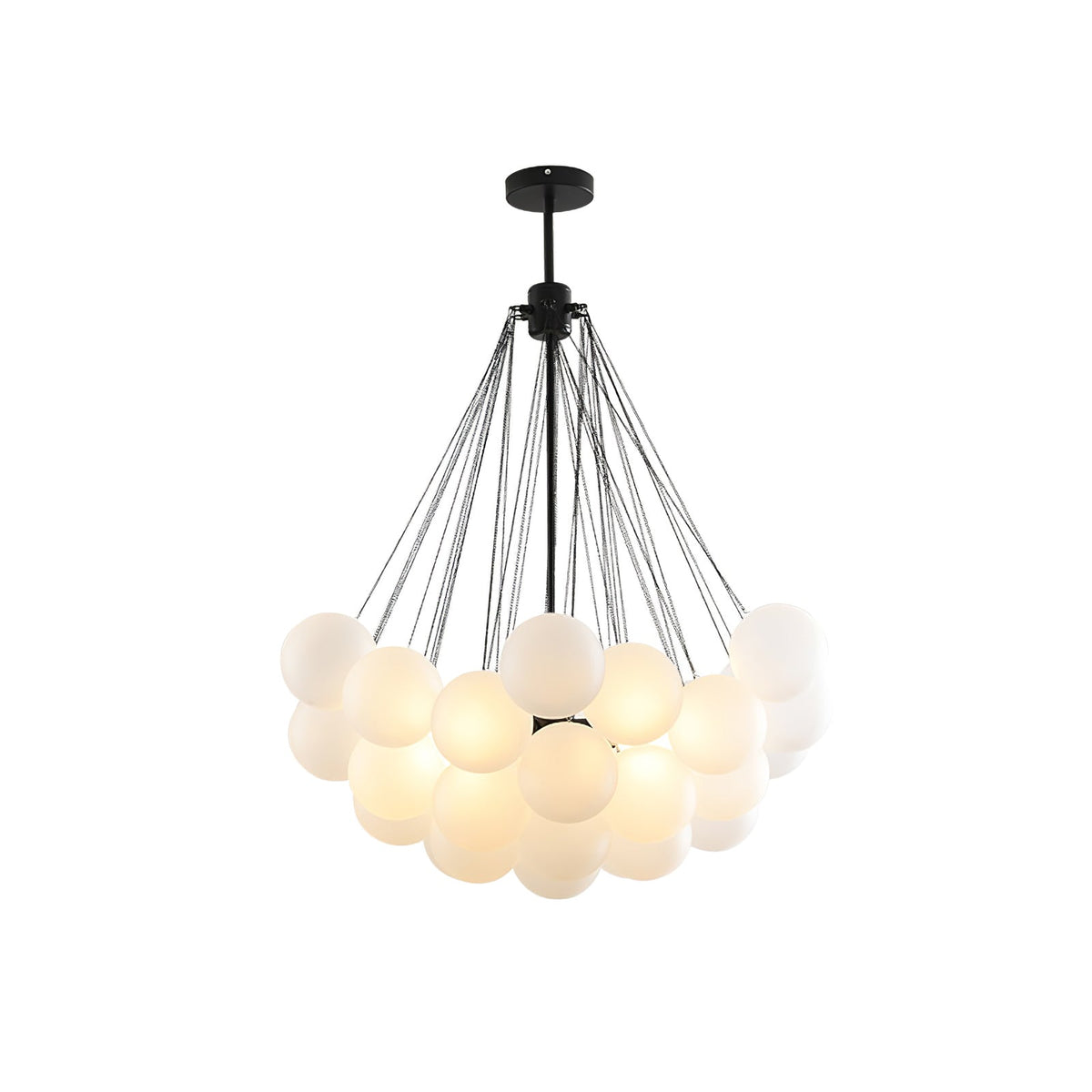 Bubble Pendant Light Multi-Globe Adjustable Ceiling Fixture Gold Black Chrome for Dining Room Living Room Foyer 19-73 Lights