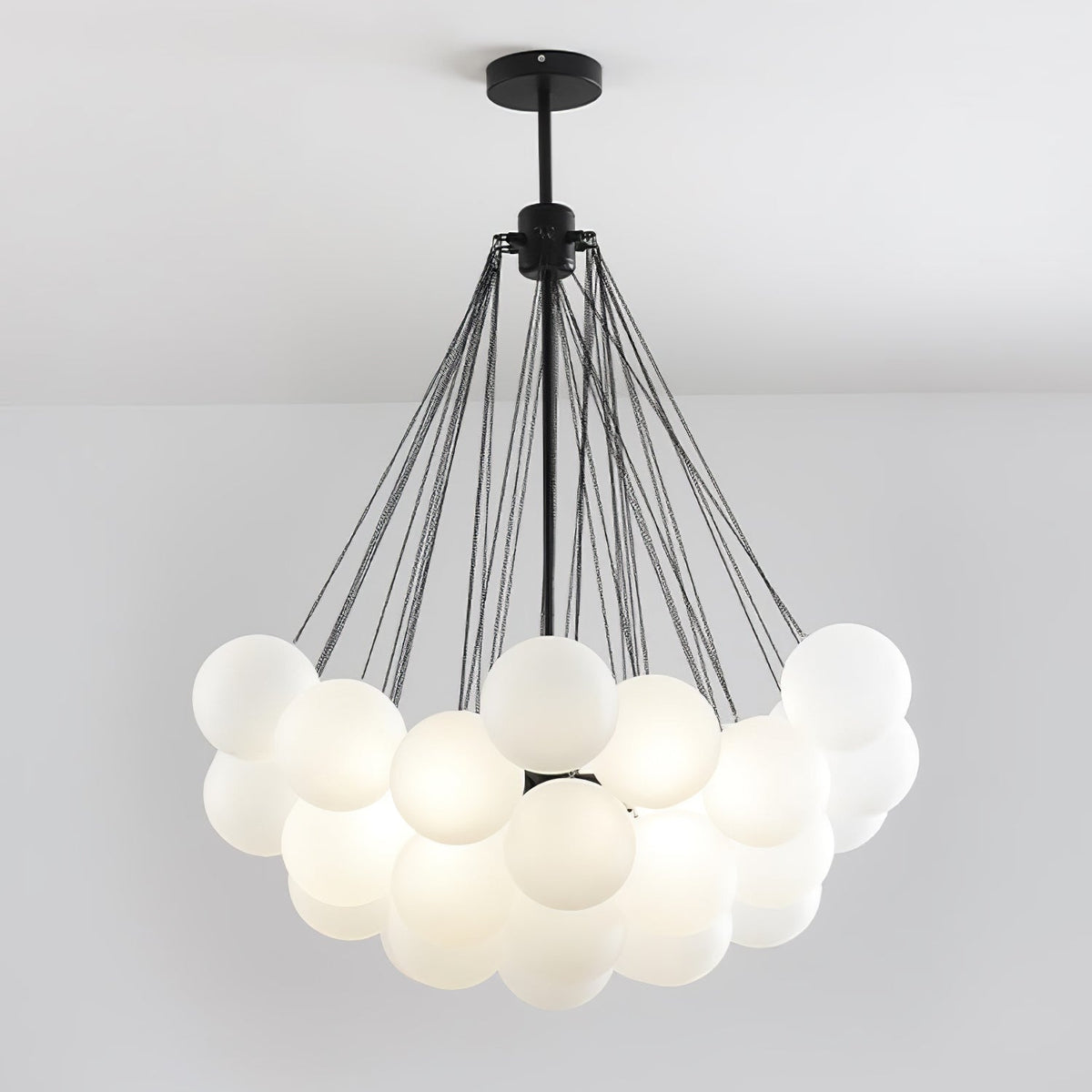 Bubble Pendant Light Multi-Globe Adjustable Ceiling Fixture Gold Black Chrome for Dining Room Living Room Foyer 19-73 Lights