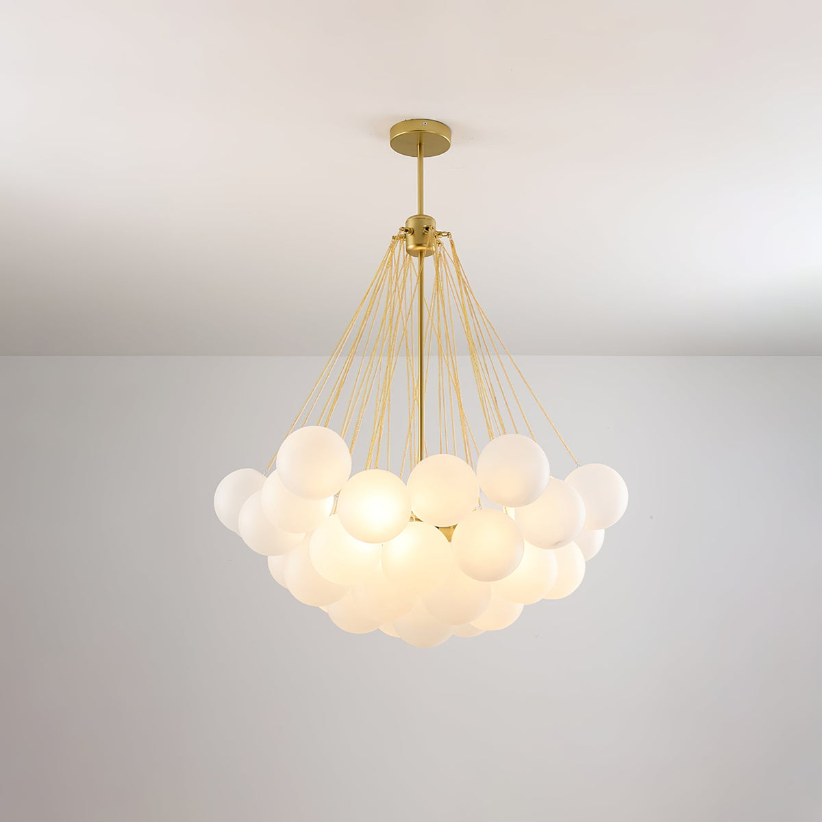 Bubble Pendant Light Multi-Globe Adjustable Ceiling Fixture Gold Black Chrome for Dining Room Living Room Foyer 19-73 Lights