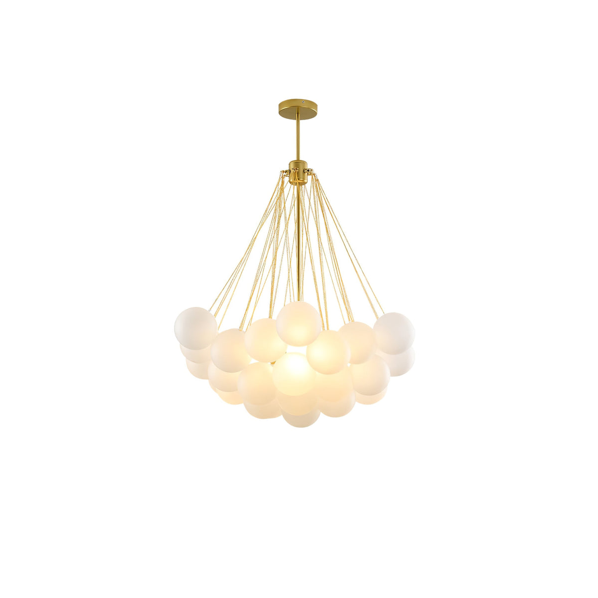 Bubble Pendant Light Multi-Globe Adjustable Ceiling Fixture Gold Black Chrome for Dining Room Living Room Foyer 19-73 Lights