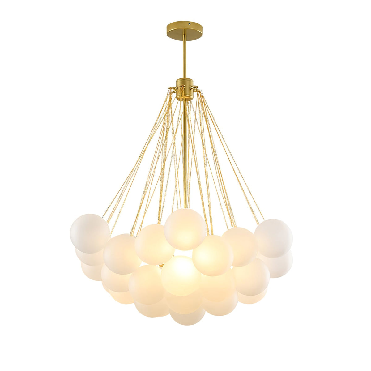 Bubble Pendant Light Multi-Globe Adjustable Ceiling Fixture Gold Black Chrome for Dining Room Living Room Foyer 19-73 Lights