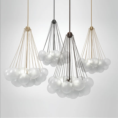 Bubble Pendant Light Multi-Globe Adjustable Ceiling Fixture Gold Black Chrome for Dining Room Living Room Foyer 19-73 Lights