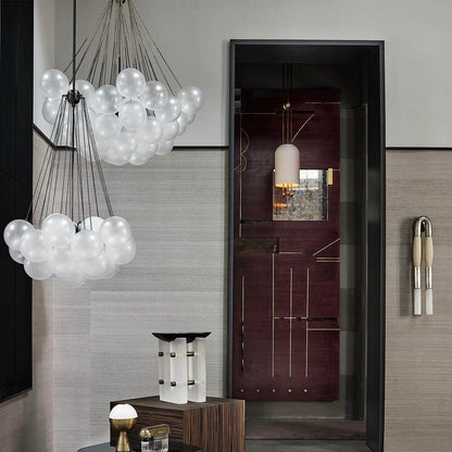Bubble Pendant Light Multi-Globe Adjustable Ceiling Fixture Gold Black Chrome for Dining Room Living Room Foyer 19-73 Lights