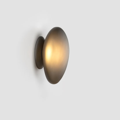 Organic Glass LED Sconce Light Fixture Wall or Ceiling Mount Modern Home Lighting Warm Neutral Cool White for Bedroom Living Room Hallway De