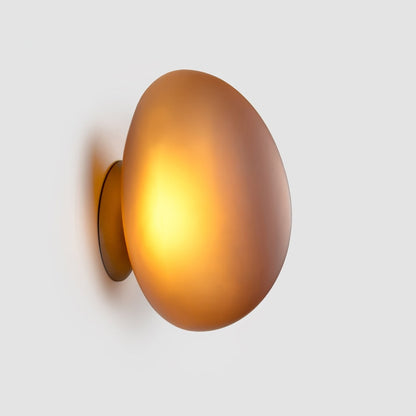 Organic Glass LED Sconce Light Fixture Wall or Ceiling Mount Modern Home Lighting Warm Neutral Cool White for Bedroom Living Room Hallway De